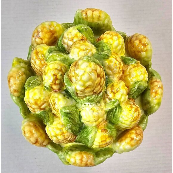 Vintage San Marco Italian Corn Design Ceramic Cookie Jar - Picture 3 of 11